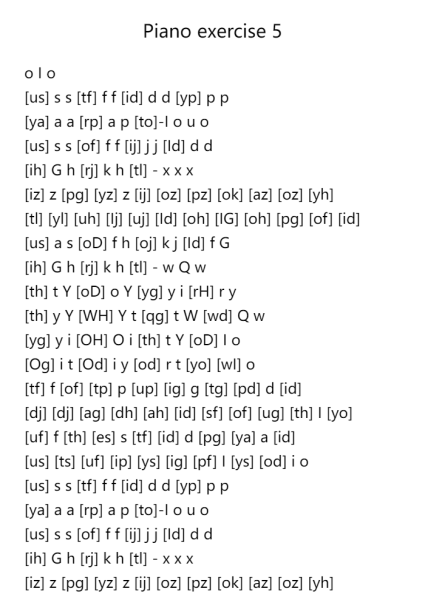 Piano Exercise 5