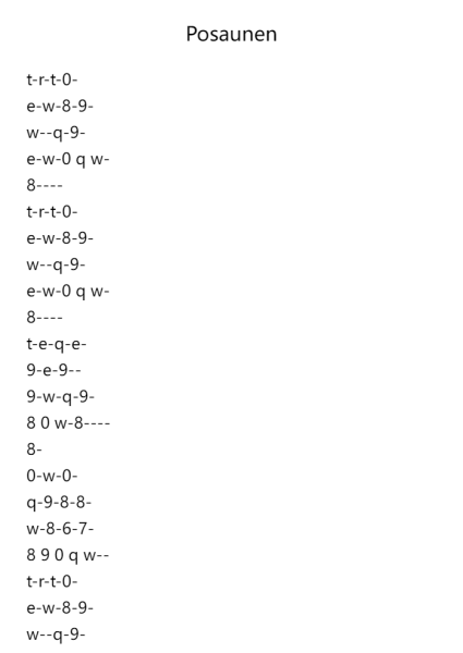Posaunen Bach Bass Clef