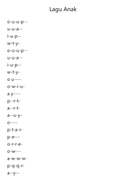 Lagu Anak