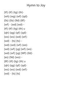 Hymn to Joy