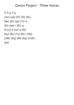 Canon in D Major