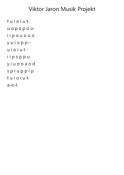 Viktor Jaron Musik Projekt