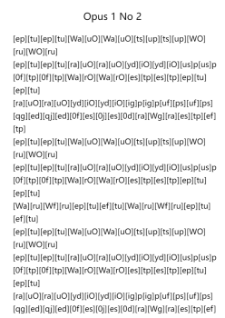 Opus 1 No. 2