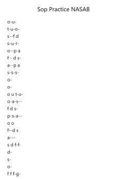Sop Practice NASAB