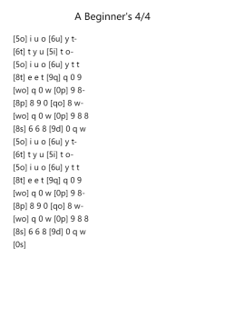 A Beginner's 4/4