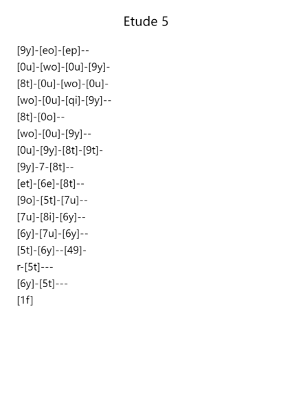 Etude No. 5