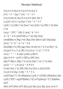 Persian Method