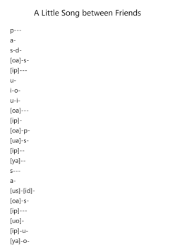 CPP-1 Lesson 10 A Little Song between Friends