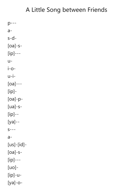 CPP-1 Lesson 10 A Little Song between Friends