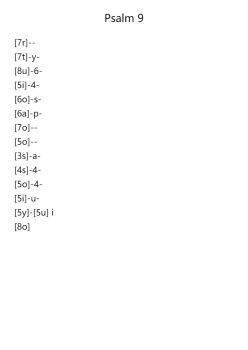Psalm 9