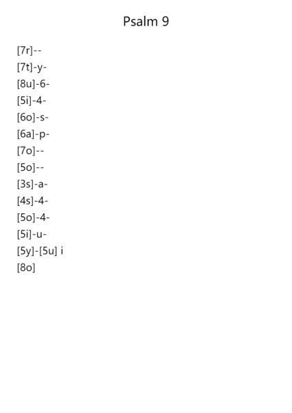 Psalm 9