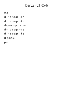 Danza (CT 054)