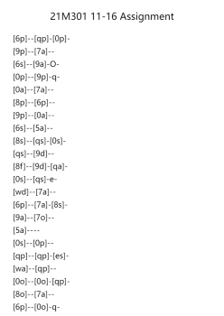 21M301 11-16 Assignment