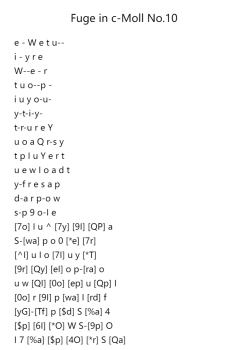 Fuge in C Minor, No. 10