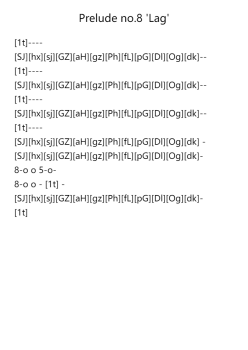 Prelude no.8 'Lag'