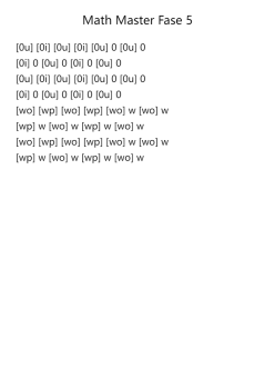 Math Master Fase 5
