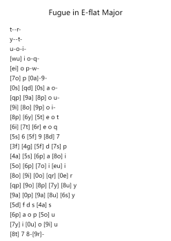 Fugue in E-flat Major