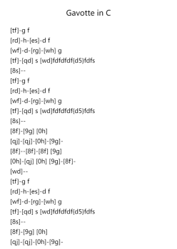Gavotte in C