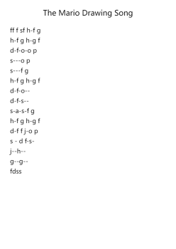 The Mario Drawing Song