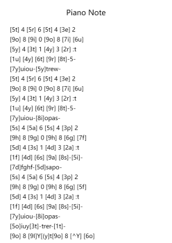 Piano Note 11-6-2023