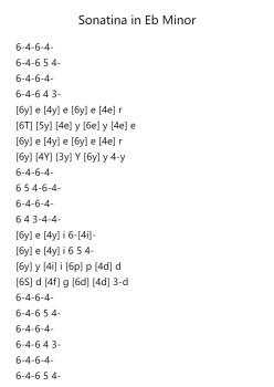 Sonatina in Eb Minor