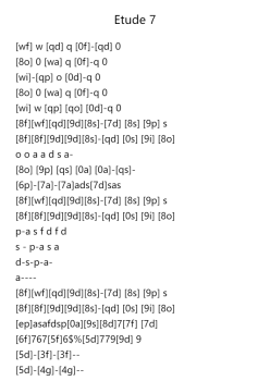 Etude 7