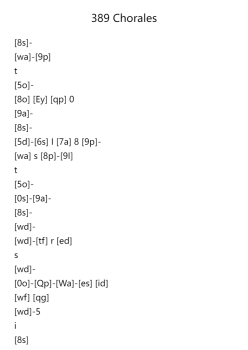 Ach Gott und Herr, 389 Chorales