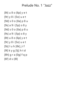 Prelude No. 1 "Jazz"
