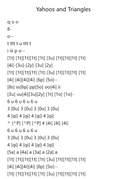Yahoos and Triangles