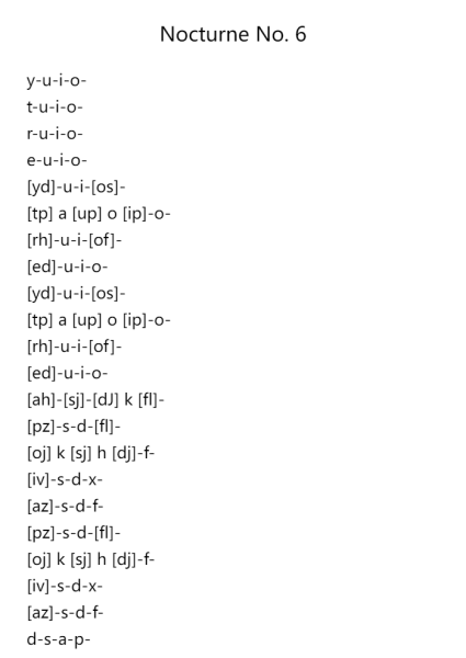 Nocturne No. 6 in A Major