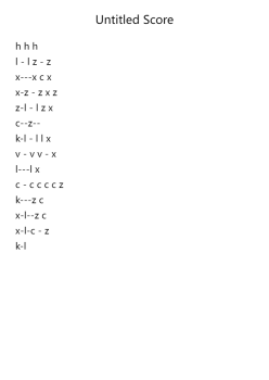 Untitled Score