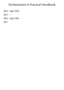 Orchestration A Practical Handbook