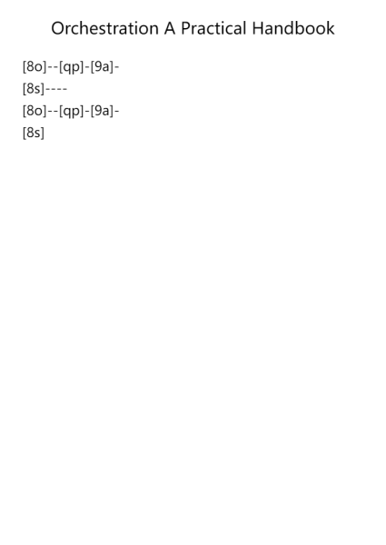 Orchestration A Practical Handbook