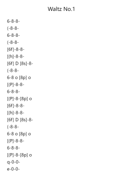 Waltz No. 1