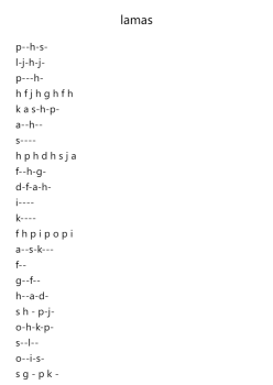 Lama's Music Sheet