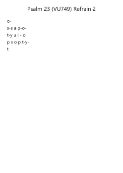 Psalm 23 (VU749) Refrain 2