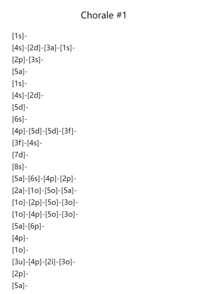 Chorale #1