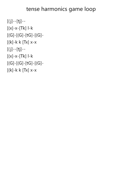 tense harmonics game loop