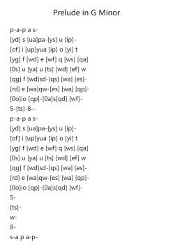 Prelude in G minor