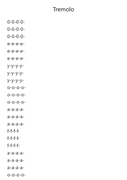 Tremolo