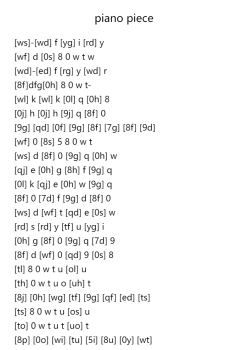 Piano Piece