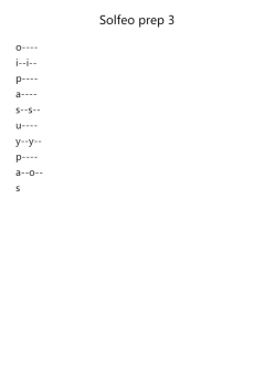Solfeo prep 3