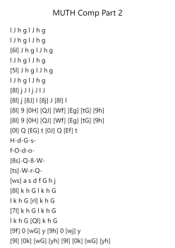 MUTH Comp Part 2