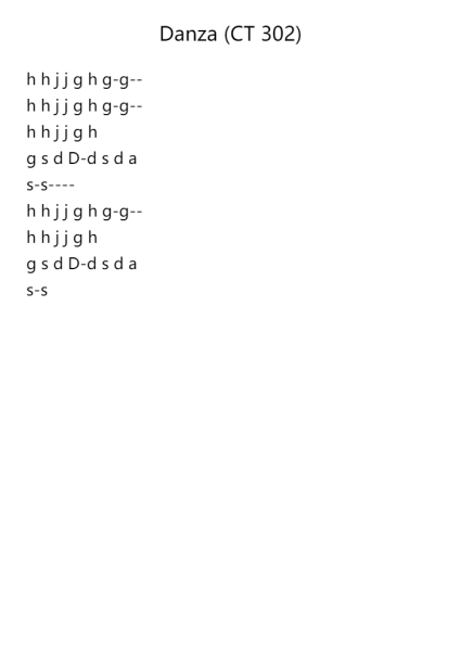 Danza (CT 302)