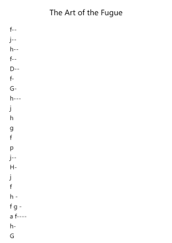 The Art of the Fugue, BWV 1080