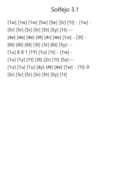 Solfejo 3.1