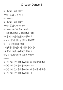Circular Dance 5