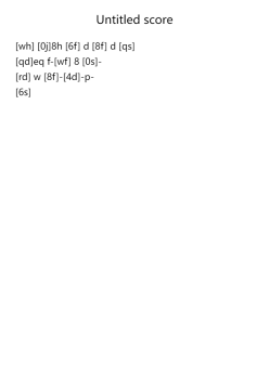 Untitled score