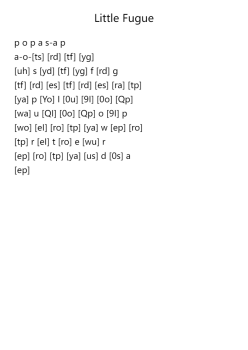 Little Fugue in G Minor, BWV 578