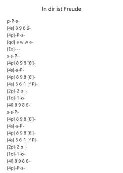 In dir ist Freude, BWV 615
